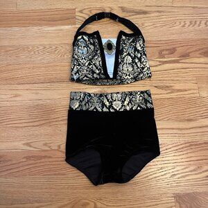 Dance Costume - Contours Gold Set